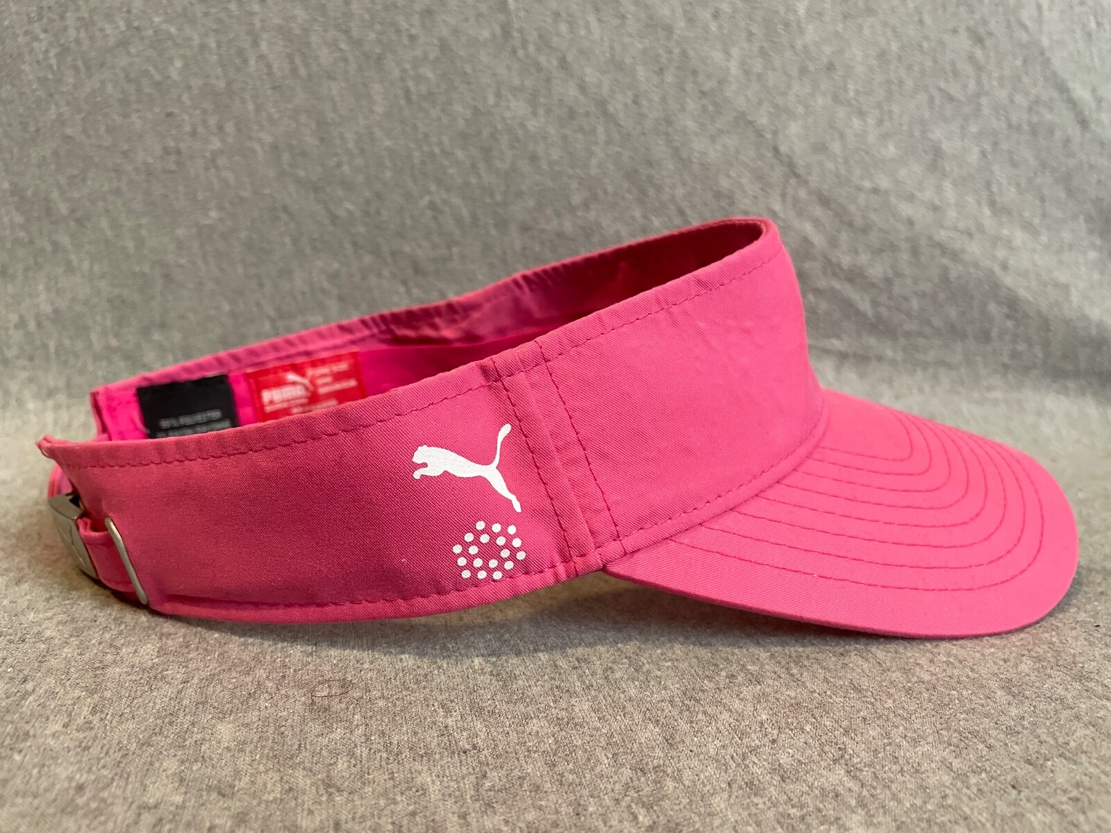 Puma Pink Adjustable Strapback Running Visor Cap … - image 4