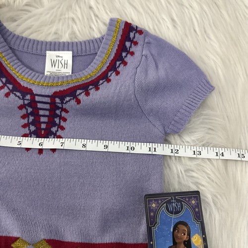 Disney girls Wish Movie sweater dress ballerina 4T NWT short sleeve - Picture 9 of 14