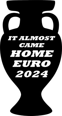 It Almost Came Home Euro 2024 Fußball England Vinyl Aufkleber Aufkleber Auto/Fenster