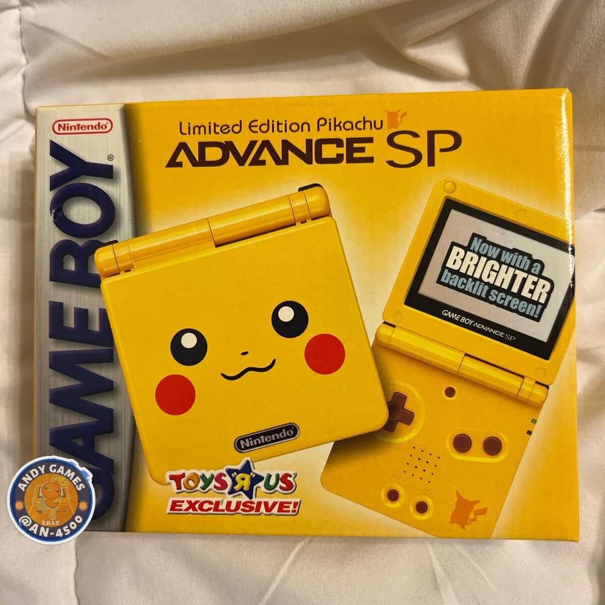 Nintendo Game Boy Advance SP Pikachu Handheld System Nintendo Game Boy Advance SP Pikachu Handheld System