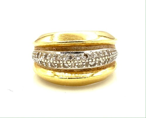 Magnifico Anello Oro 18 Carati - Diamanti 0,14 11,24 G - Foto 3 di 4