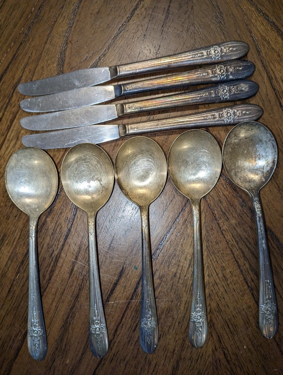 アールデコ1930年代WM ROGERSカトラリー アメリカ 8本シルバーPL アールデコ1930年代WM ROGERSカトラリー アメリカ 8本シルバーPL