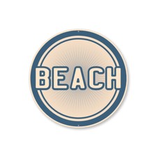 Beach Metal Sign