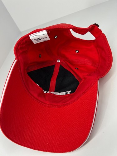 Toshiba Computer baseball cap hat red adjustable one size fits most twill - Picture 9 of 11