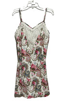 NEW Victoria's Secret Slips Dress Multicolor Large Gold Label Floral Paisley