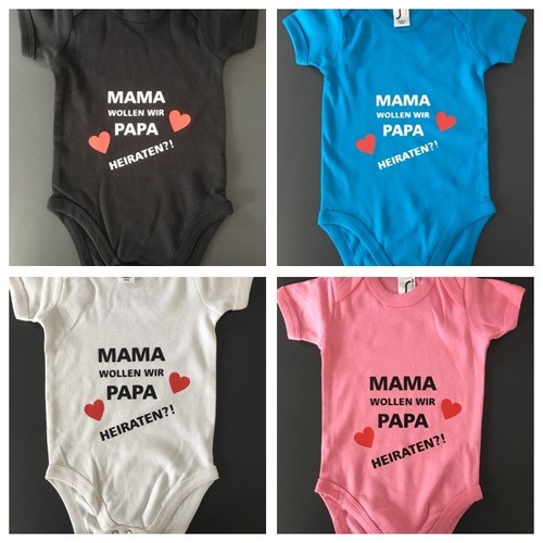 Mama Wollen Wir Den Papa Heiraten Body SOL's Baby Body MAMA WOLLEN WIR PAPA HEIRATEN Geschenk Geburt Antrag