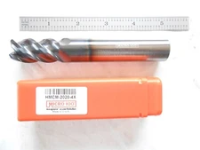 NEW MICRO 100 USA 20MM D. X 38MM LOC X 125MM OAL X 2MM CR 4FL CC CARBIDE ENDMILL