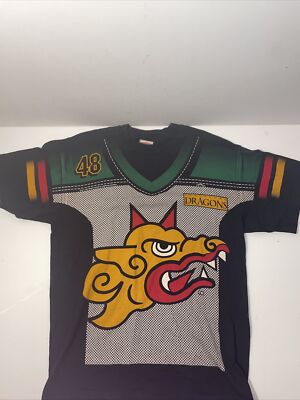 Vintage AOP 1994 Nutmeg Mills BARCELONA DRAGONS SHIRT