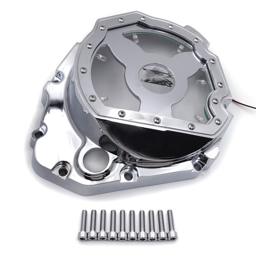 Cubierta de embrague LED transparente azul para 01-05 GSXR600/ 00-05 GSXR750/01-08 GSXR1000 - Imagen 8 de 8
