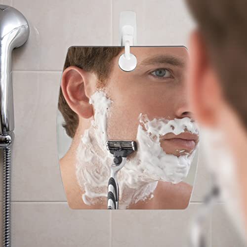 Shave Well 5X Magnified Fog Free Shower Mirror Fogless Bathroom