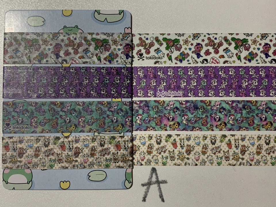 Kawaii Toki Doki Washi Tape Sample Card (3 Yd total) FREE SHIPPING - Image 2 of 4