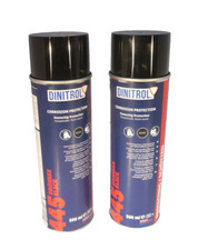 DINITROL 445 Black Stonechip Stone Chip 500ml Aerosol Wheel Arches Protect x 2