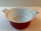 Vintage Le Creuset Orange Enamel Dutch Oven #18 -No Lid - French Cast Iron Pot