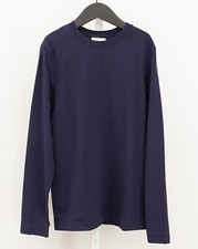 NWT Hanna Andersson Boys Size 150/12 Navy Blue Crewneck Pullover Soft Cotton