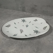 Vintage 1950s Noritake LUNCHEON PLATE  White Bone China Automne Collection 5626