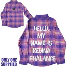 Cakeworthy x Friends Shirt Phoebe Plaid Flannel My Name Is Regina Phalange Quote