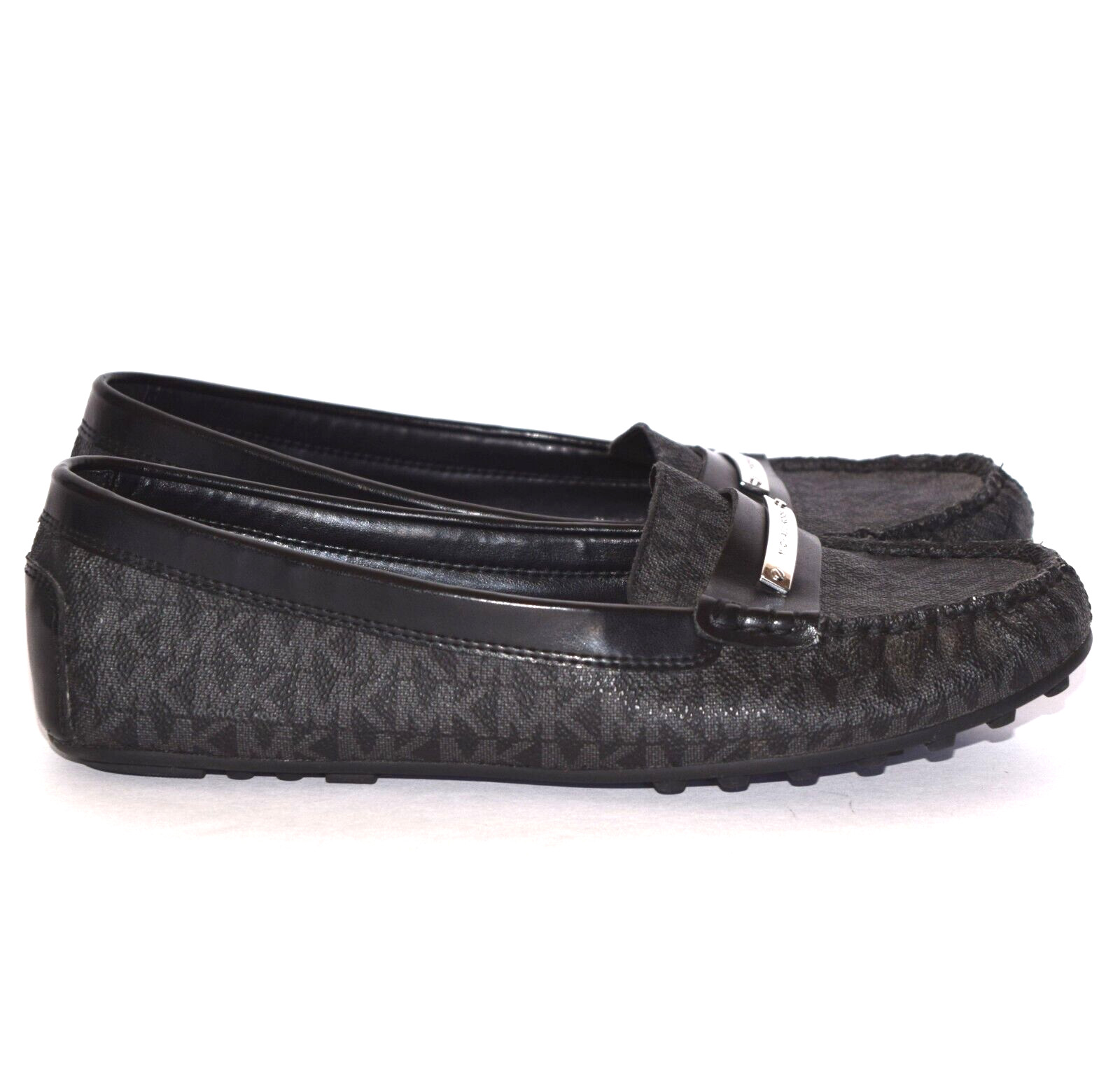 MICHAEL KORS Everett Black Gray Slip On Signature… - image 2