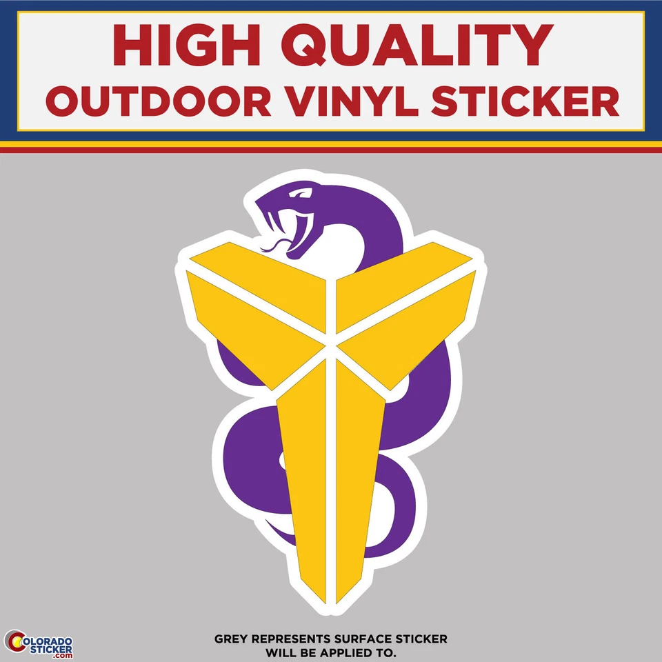 Kobe Mamba Logo, High Quality Vinyl Stickers