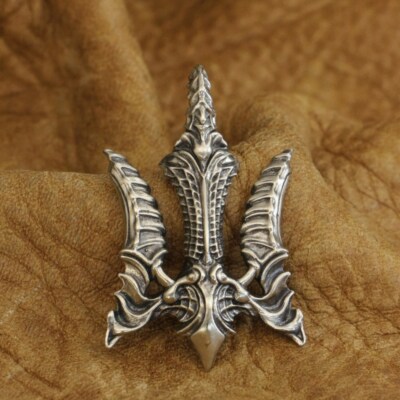 King of Sea Trident Pendant Cupronickel Mens Punk Jewelry CP242A GC