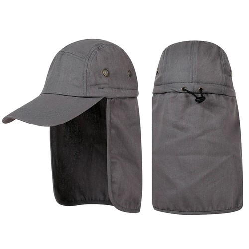 Men Sun Cap with Ear Face Neck Cover Flap Outdoor UV Protect Hiking Fishing Hat↖ - Picture 16 of 17