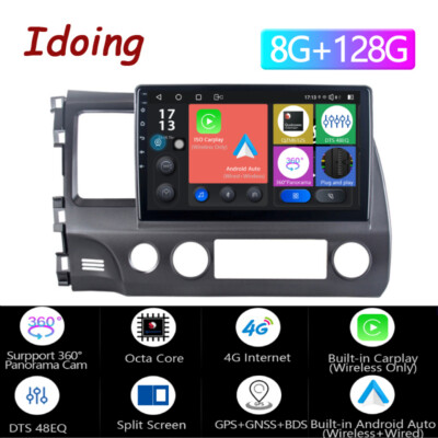 Apple CarPlay For Honda Civic 2006-2011 Android 128GB Car Stereo Radio GPS WiFi