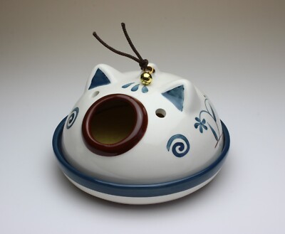 Piggy Ceramic Mosquito Coil Holder Pig Open Mouth Incense Burner