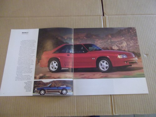 1991 Ford Mustang Dealership Sales Brochure - Picture 5 of 5