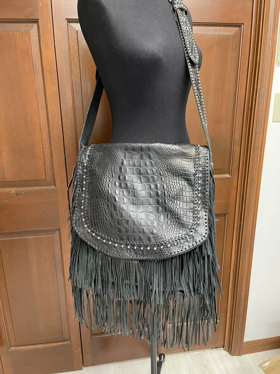 Summer and Rose Black Fringe Purse Brand New With Tags & Straps | eBay