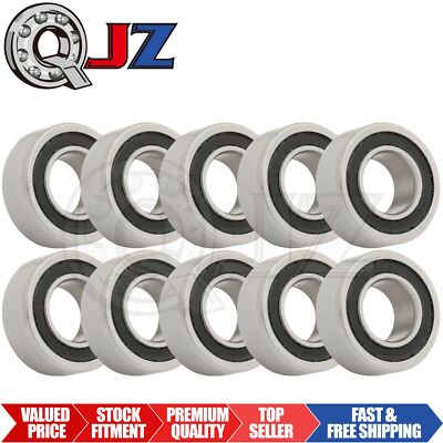 [Qty.10] New R188-2RS Miniature Ball Bearing [0.25'' Bore  x 0.5'' OD x 0.1875'' W]