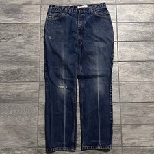 Carhartt FR Jeans Adult 36x34 Denim Work Arc 2 Fire Resistant Distressed