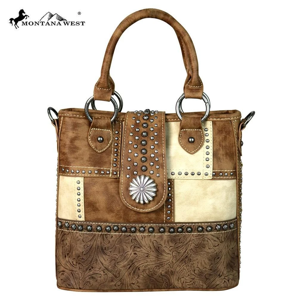 Montana West Western Tote Bag per le donne Tooled Borsa a Montana West Western Tote Bag per le donne Tooled Borsa a