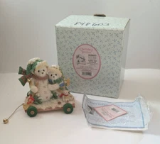 Cherished Teddies URSULA & BERNHARD 848603 Winter Build a Snowman Snowbears 2001
