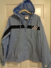 Women's ADIDAS blue Hoodie Light Windbreaker M