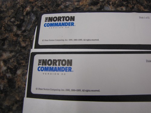 Vintage Norton Commander V3.0 & Editor V1.3C Software 5.25" Disk - MD22 - Picture 2 of 3