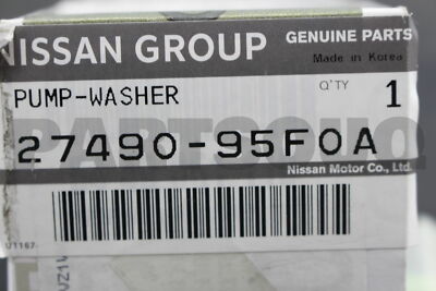 2749095F0A Genuine Nissan PUMP ASSY-WASHER 27490-95F0A | eBay