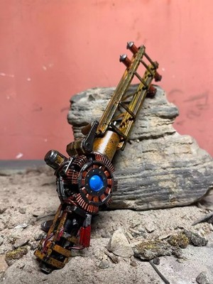 custom 1/6 Cyberpunk wastland fallout resin weapon for threezero