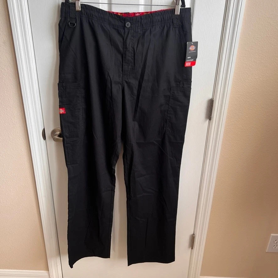 New Dickies Men's EDS Signature Series Cargo Pant, Black Scrub Uniform, Tall L - Image 2 of 4
