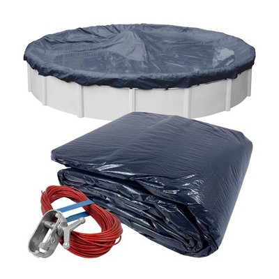Pool Cover 31 ft Round Blue Winter Above Ground 8 Year 3628 Robelle Pools Size