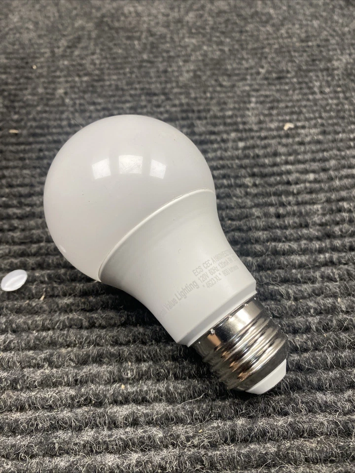 8pk Ecosmart 60W LED Light Bulb A19 Non Dimmable Soft White Long Life Bulk Pack - Image 3 of 4