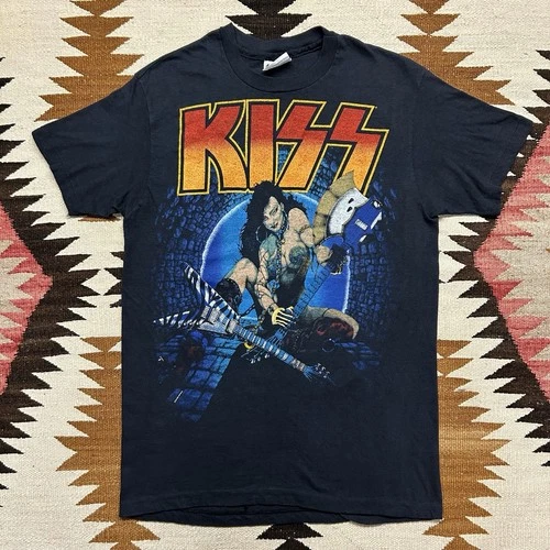 Kiss Animalize World Tour Concert Band Tshirt S 1980s vintage concert t-shirt, vintage, single stitch, B+ condition