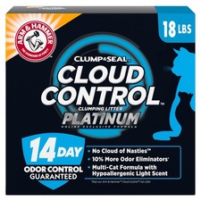 ARM  Hammer Cloud Control Platinum Cat Litter, Hypoallergenic, 18 lbs