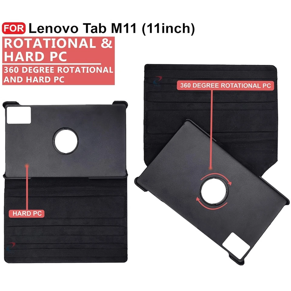 Case For Lenovo Tab M8 M9 M10 M10+ P11 M11 P12 360° Rotating Smart Tablet Cover - Image 4 of 4