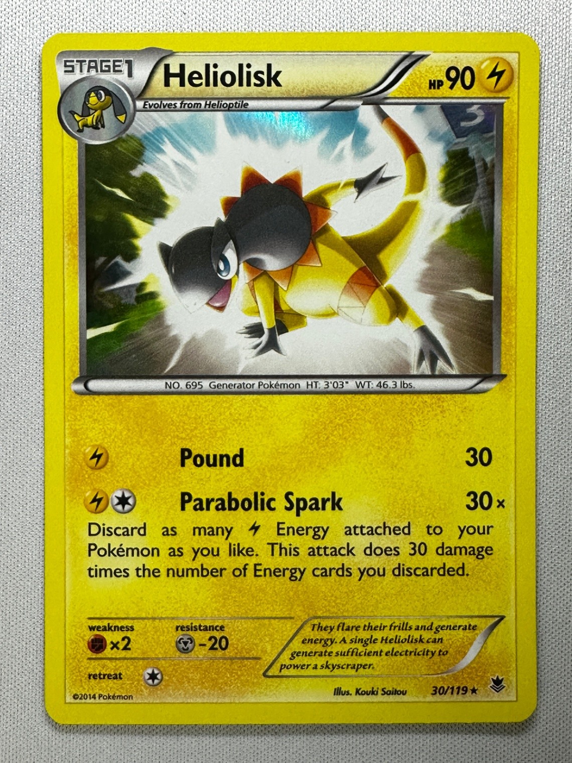 Heliolisk Holo Rare XY - Phantom Forces 30/119 NM