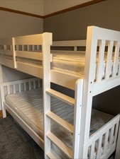 Ikea White Bunk beds With Mattresses