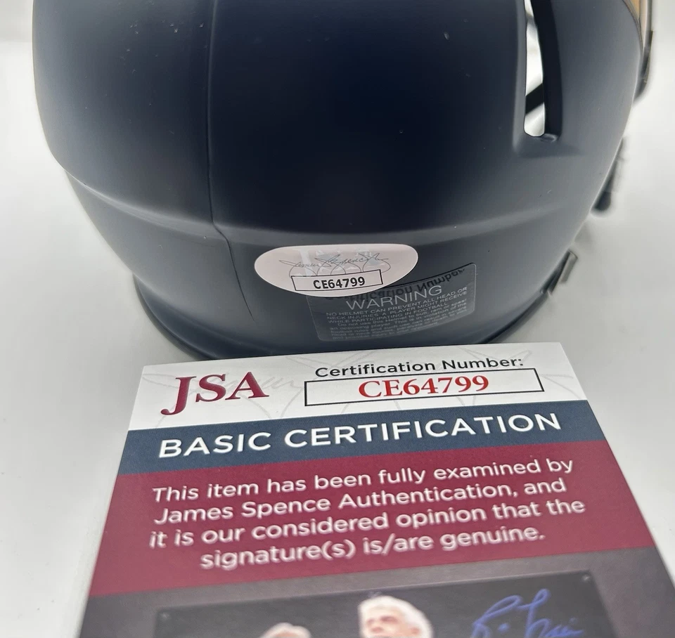 Pat McAfee Signed West Virginia Mountaineers Mini Helmet Autographed JSA COA - Image 3 of 3