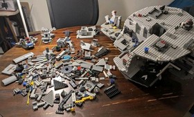 [Used]Lego 10188 STAR WARS DEATH STAR RETIRED.NO FIGURES, Box, Manual Incomplete