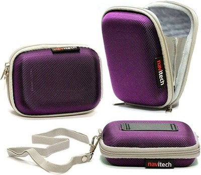 Navitech Purple Shockproof Camera Case For Tangxi Mini Digital Camera