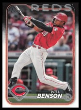 2024 Topps #386 Will Benson Cincinnati Reds Baseball Card