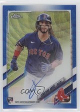 2021 Topps Chrome Rookie Blue Wave Refractor 67/150 Jonathan Arauz Auto 0x8e