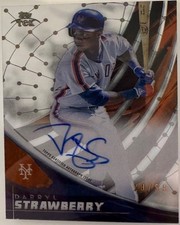 2022 TOPPS CLEARLY AUTHENTIC DARYL STRAWBERY METS  Tek AUTO  LTD/99 MINT PERFECT